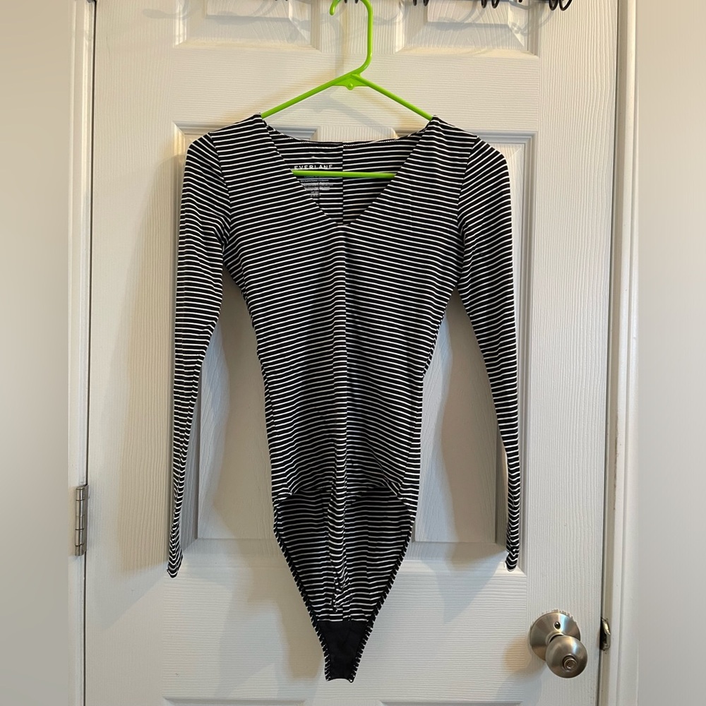 Everlane stripped body suit